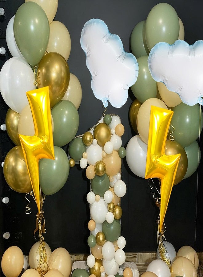 KHC-KHF Lightningbolt-Balloons Cloud-Balloon 8PCS 45in Lightning Bolt Foil Balloon 30in Cloud Balloons Birthday Party Baby Shower Wedding Decorations Supply - Image 5
